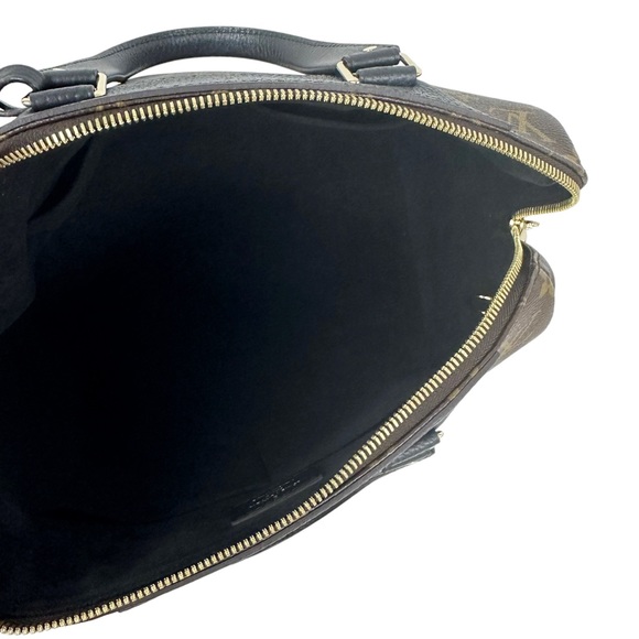 Louis Vuitton Retiro Brown Monogram Nior Black Satchel Duffle Crossbody Canvas - Picture 12 of 13